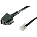 Miniatyrbild 1 av 3: TAE-F-kabel (universal pinout), svart
