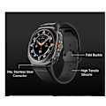 Miniatyrbillede 4 af 5: Premium silikonerem til Samsung Galaxy Watch 7 47mm Ultra Sort