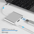 Pikkukuva 6 / 6: 3-in-1 USB-C -keskitin HDMI:llä, USB 3.0:lla ja PD-latauksella