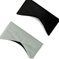 Pikkukuva 3 / 5: Kaksipuolinen Blackout Eye Mask nukkumiseen Musta + harmaa