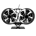 Miniatyrbild 1 av 5: Värmedriven Spisfläkt för Öppen Spis - Effektiv Värmefördelning