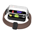 Miniatyrbillede 3 af 3: Redmi Band 3/9 Active Nylon urrem med magnetisk spænde Brun