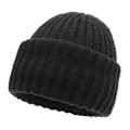 Miniatyrbillede 1 af 3: To-i-en Stablet Beanie Hat Kvinders Sort