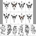 Miniatyrbild 1 av 2: Temporära Vattentäta Tatueringar, 14-pack Orm