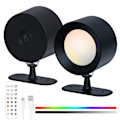 Miniatyrbillede 1 af 5: Hill Katteøje Natlampe - Sort - RGBCW - USB Genopladelig
