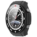 Miniatyrbillede 2 af 7: Beskyttelsesetui til Huawei Watch Ultimate - Integreret skal og etui i sølv Sort