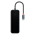 Miniatyrbillede 8 af 11: Hub 5in1 Baseus AcmeJoy-serien USB-C til 2xUSB 3.0 + USB 2.0 + USB-C PD + HDMI (mørkegrå)