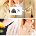 Miniatyrbillede 6 af 6: 40 stk. Sommerfugl Hattenåle Broche Badges Lås