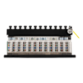 Miniatyrbild 4 av 10: Patch Panel, 12xRJ45, Cat6a, wall-mountable, metal, black