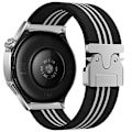Miniatyrbild 1 av 3: 22mm Vävd Klockarmband i Nylon för Huawei GT5/Watch 3/4 Pro Svart