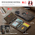 Miniatyrbillede 6 af 11: Magnetisk pung-etui til iPhone 16 Pro Max