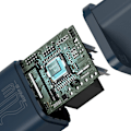 Miniatyrbild 8 av 11: Baseus Super Si Snabbladdare 1C 20W med USB-C-kabel för Lightning 1m (blå)