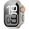 Pikkukuva 1 / 6: Suojakuori Apple Watchille - Kova PC ja karkaistu lasi Hopea 46 mm