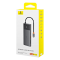 Pikkukuva 8 / 11: Adapter Hub 10in1 Baseus USB-C - 2xHDMI, 3xUSB-A, USB-C, RJ45, SD/TF, PD (musta)