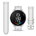 Miniatyrbillede 4 af 5: Silikone urrem til Garmin Forerunner-serien Hvid+Grå