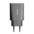 Miniatyrbild 3 av 8: Baseus Speed Mini snabbladdare, USB-C, PD, 3A, 20W (svart)
