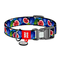 Miniatyrbild 3 av 5: Waudog "Fig" hundhalsband i nylon med QR-kod, storlek S