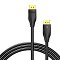 Miniatyrbillede 2 af 5: DisplayPort 1.4-kabelventilation HCDBH 2m, 8K 60Hz/ 4K 120Hz (sort)