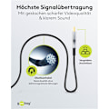 Miniatyrbild 5 av 11: Optisk hybrid HDMI™-kabel med hög hastighet och Ethernet (AOC) (4K@60Hz)