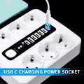 Miniatyrbillede 3 af 4: EU 6-stik, 5 USB-porte, 1 USB-C-port Hvid