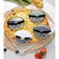 Miniatyrbild 3 av 5: Rostfritt Stål Rund Rullande Pizzaskärare Grå