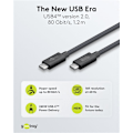 Miniatyrbild 2 av 9: Certifierad USB-C™-kabel, USB4™ version 2.0, 240 W, 80 Gbit/s, PD, 1,2 m