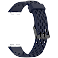 Miniatyrbillede 2 af 4: Udskiftningsrem til Huawei Band 10/9/8 - åndbart design med huller Blå