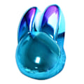 Miniatyrbillede 1 af 2: MOFII Wireless+Bluetooth Mouse Rabbit M6DM Forkromet (blå)