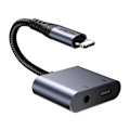 Pikkukuva 3 / 8: 2-in-1-äänisovitin Joyroom SY-L01 Lightning 3,5 mm + Lightning (musta)