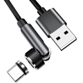 Pikkukuva 1 / 4: INF Magneettinen latauskaapeli USB-C-liitännällä Musta 1 m