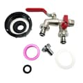 IBC Tote Valve - 4-Vägs Adapterlock med Legeringskran