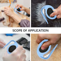 Miniatyrbillede 4 af 5: Grooming kniv / filtfjerner til kæledyr Sort