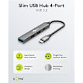 Miniatyrbild 3 av 9: Slim USB-hubb med 4 portar, USB-C™ till USB-C™/USB-A, 5 Gbit/s