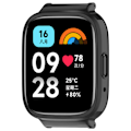 Miniatyrbild 1 av 6: Fodral för Redmi Watch 3 - 20 mm Öppning - Svart