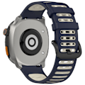 Miniatyrbillede 3 af 4: Silikone rem til Xiaomi Watch S4/Keep Watch Pilot 1 Sort hvid