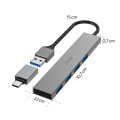 Miniatyrbild 5 av 6: Hubb USB-A 3.2 4x-Portar 5 Gbit/s USB-C-Adapter