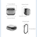 Pikkukuva 3 / 7: INF Suojakotelo Samsung Galaxy Buds 3/Buds 3 Prolle karabiinilla