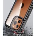 Miniatyrbillede 9 af 10: iPhone 13/13 Pro vandtæt etui sort / grå / gennemsigtig