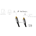 Miniatyrbild 3 av 4: LogiLink USB-C-kabel PD 3.0 100W 480 Mbps Alu 1,5m