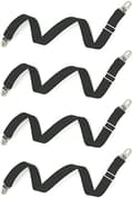 4 st Elastiska halkfria remmar Black Black