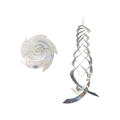Miniatyrbild 1 av 4: Reflekterande fågelskrämma spiralformad Silver