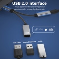 Miniatyrbillede 3 af 6: INF USB-C (han) til USB (hun) + USB-C PD ladestik og OTG adapter USB 2.0