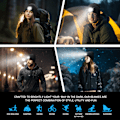 Pikkukuva 6 / 10: LED-pipo Bluetooth-kuulokkeilla - Yksi valo Musta