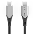 Miniatyrbild 2 av 5: Vention TAAHF USB-C till USB-C 60W 1m USB-kabel (grå)