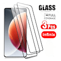 Miniatyrbillede 6 af 6: Skærmbeskytter, højaluminiumsglas og antistatisk klæbemiddel til Infinix (3-pack) Infinix Hot 11S NFC