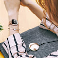 Miniatyrbild 6 av 8: INF Fitbit Versa 3 / Sense armband Rostfritt stål Guld