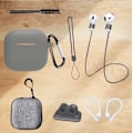 Pikkukuva 2 / 3: AirPods 4. sukupolven 8-osainen setti tummanharmaana