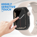 Miniatyrbillede 3 af 5: Etui med skærmbeskytter til Apple Watch 7/8 (45 mm) Sort