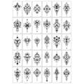 Miniatyrbild 1 av 6: Dark Series E Temporära Tatueringar - 30 Unika Designer