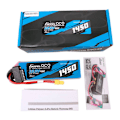 Miniatyrbild 7 av 7: Gens Ace G-Tech 1450mAh 22,2V 45C 6S1P Lipo-batteripaket med XT60-kontakt